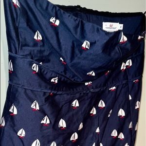 VINEYARD VINES STRAPLESS DRESS